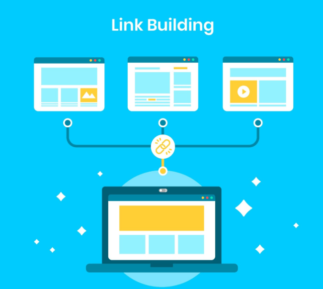 Infographic showing how to build Web 2.0 backlinks step-by-step
